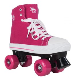 ROOKIE ROLLERSKATES ROOKIE CANVAS HIGH STARS ROLSCHAATSEN ROZE