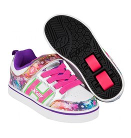 HEELYS BOLT PLUS MET LICHTJES WIT/ZILVER/REGENBOOG