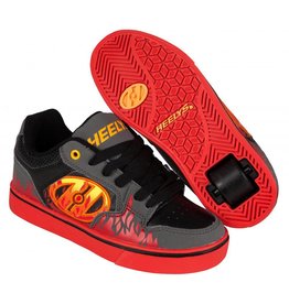 HEELYS MOTION PLUS GRIJS/ZWART/VLAMMEN