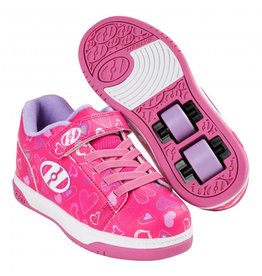 HEELYS X2 DUAL UP ROZE/WIT/HARTJES (NIEUW)