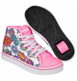 HEELYS VELOZ WIT/NEON/ROZE  (2018)
