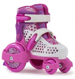 SFR STOMPER VERSTELBARE ROZE MEISJES ROLSCHAATSEN