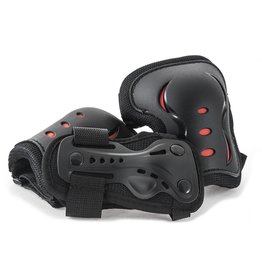 SFR SFR ESSENTIALS KINDER BESCHERMINGSSET, 3 DELIG ZWART