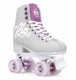 RIO ROLLER FIGURE SCRIPT GRIJS/PAARS ROLSCHAATSEN