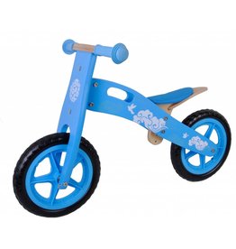 YIPEEH  HOUTEN LOOPFIETS BLAUW 12 INCH