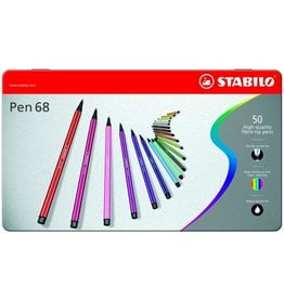 STABILO VILTSTIFTEN STABILO PEN 68 METALEN DOOS: 50 STUKS