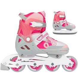 NIJDAM NIJDAM SKATES COMBO ADJUSTABLE - BOLD BERRY
