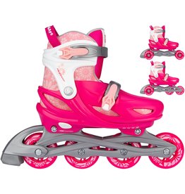 NIJDAM NIJDAM 3-IN-1 INLINE SKATES VERSTELBAAR - FLORAL SWITCH