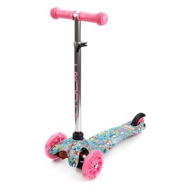 METEOR KINDERROLLER 3 RÄDER LED, TUCAN BIRDS