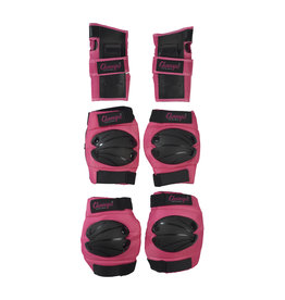 CHAMPZ CHAMPZ SKATE SCHÜTZERSATZ JUNIOR, SCHWARZ/ROSA