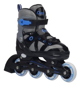 CHAMPZ CHAMPZ INLINE SKATES, BLAUW/ZWART