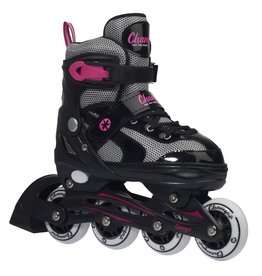 CHAMPZ CHAMPZ INLINE SKATES, ZWART/ROZE