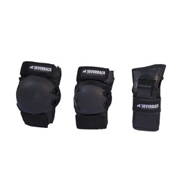 SILVERBACK SILVERBACK HEAVY DUTY 3-TEILIGES SCHUTZSET, SCHWARZ