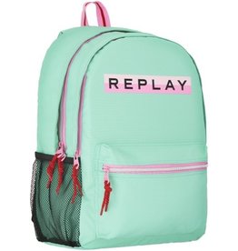 REPLAY RUGZAK REPLAY GIRLS GREEN SOLID, 44X30X17 CM