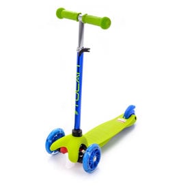 METEOR 3 WIEL KINDERSTEP 3+ LED WIELEN, GROEN/BLAUW