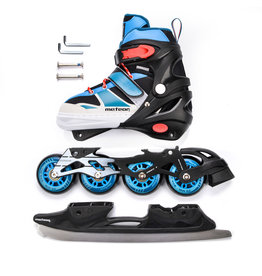METEOR METEOR INLINE SKATES/SCHAATSEN 2 W 1 INVERT, BLUE