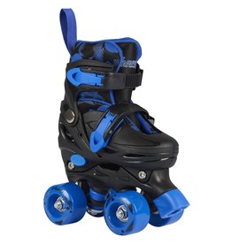 CHAMPZ CHAMPZ VERSTELBARE ROLSCHAATSEN, ZWART/BLAUW