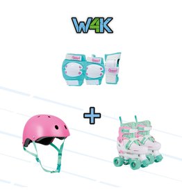 CHAMPZ CHAMPZ VERSTELBARE ROLSCHAATSEN PACKAGE DEAL, PASTEL