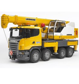 BRUDER BRUDER SCANIA KRANWAGEN MIT LICHT UND SOUND